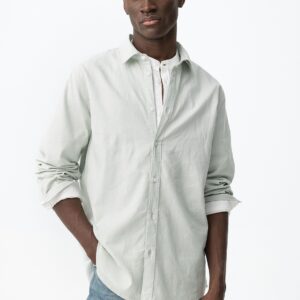 Camisa Lino Porter Pesto